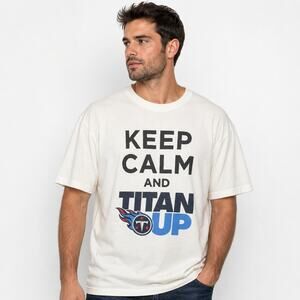 Tennessee Titans Nissan Stadium T-Shirt XL Keep Calm And Titan Up NFL Football